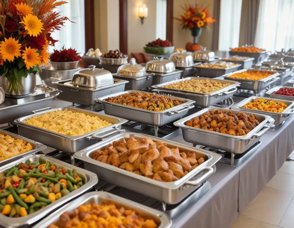 How to Set Up a Buffet Line for Thanksgiving Corporate Catering: A Complete Guide