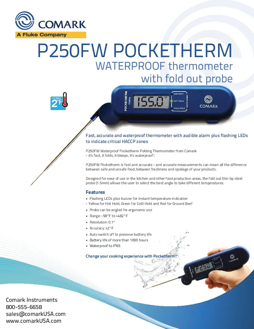 comark-instruments-fluke-p250fw-thermometer-pocket-waterproof-specsheet-260706hll0g0.pdf