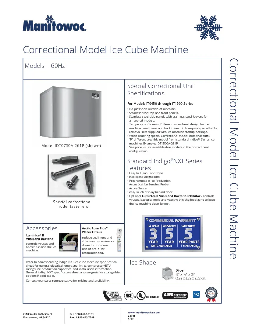 manitowoc-idp1000a-261p-ice-maker-cube-style-specsheet-2602151unbhy.pdf