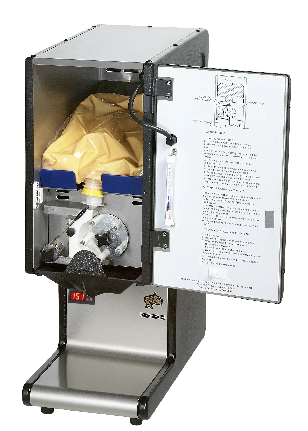 Star HPDE1H, Hot Food Dispenser, 120V, 9.6" W, 20.6" D