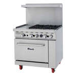 Migali , C-RO4B-12GL-NG, Commercial Range with Oven